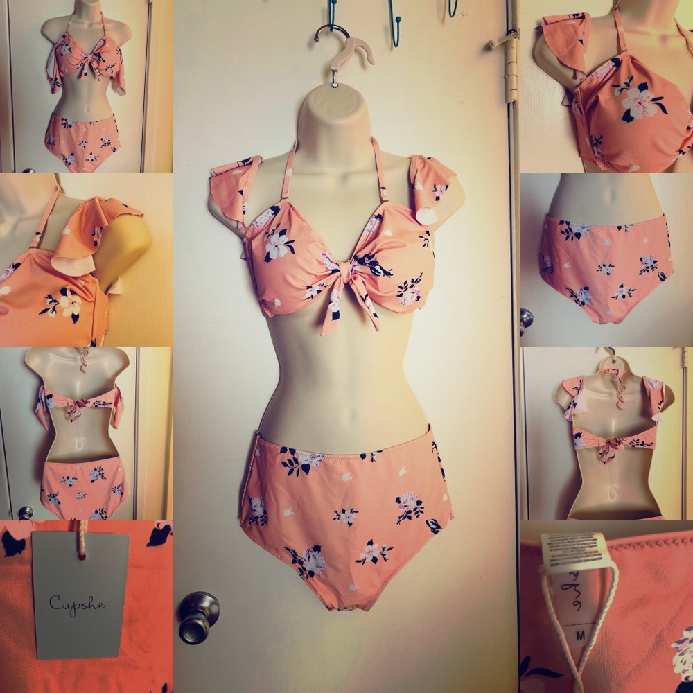 Elegant and classy floral bikini swimsuit